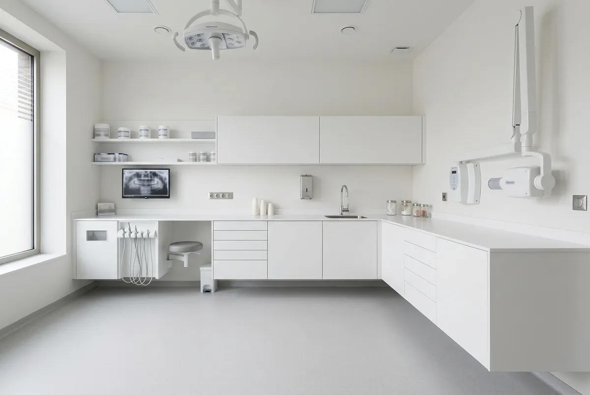 Salle de soins d'un cabinet dentaire moderne